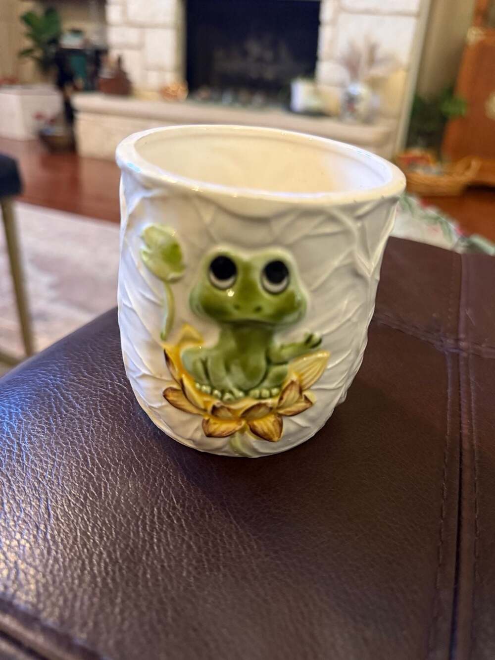 Vintage 1976 Sears Roebuck and Co Neil The Frog Ceramic Planter Pot Japan